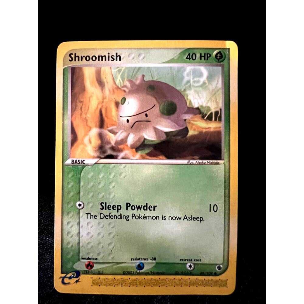 VINTAGE POKÉMON SHROOMISH 69/109 EX RUBY & SAPPHIRE 2003 GRASS CARD NM/M